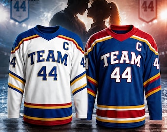 Custom Hockey Jersey - Personalized Team Name Number Uniform