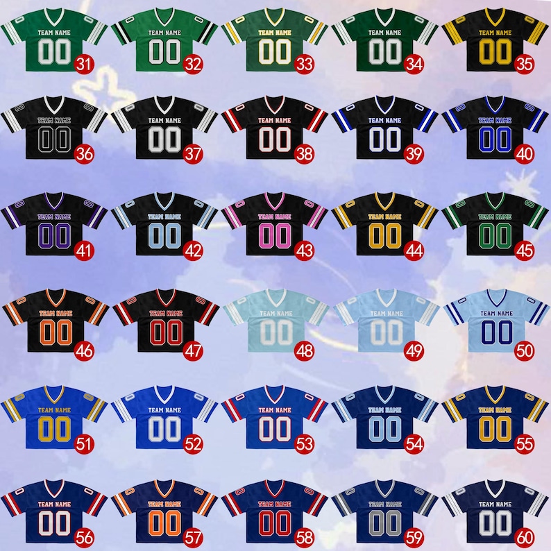 Custom Crop Football Jersey, Vintage Style, Personalized Gift image 3