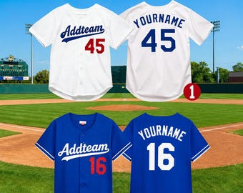 Custom  Baseball Jersey: Personalized Embroidery Name Number, ,Cheerleading Toddle Kids Youth Women Men , Unique gifts for women
