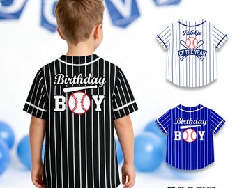 Custom Kids Baseball Jersey: Personalized Name Number - Birthday shirt - gifts for kids