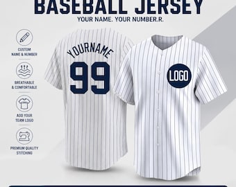 Custom  Baseball Jersey: Personalized Embroidery Name Number, ,Cheerleading Women Youth, Unique gifts for women