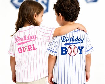 Custom Kids Baseball Jersey: Personalized Name Number - Birthday shirt - gifts for kids