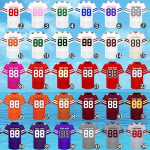 Custom Football Jersey - Personalized Embroidery or Print Team Uniform image 2