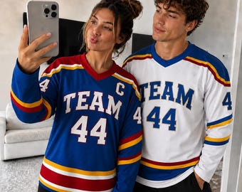 Custom Hockey Jersey - Personalized Team Name Number Uniform