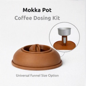 Moka Pot Coffee Dosing Kit, funnel (1-2-3-4-6-9-10-12 cup)