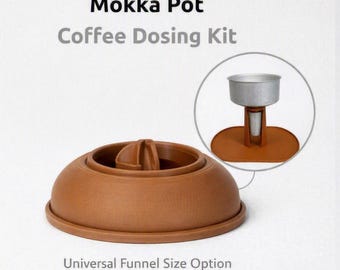 Moka Pot Coffee Dosing Kit, funnel (1-2-3-4-6-9-10-12 cup)