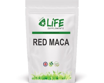 Rode maca-capsules 600 mg schoon natuurlijk macapoeder met hoge weerstand, veganistisch supplement