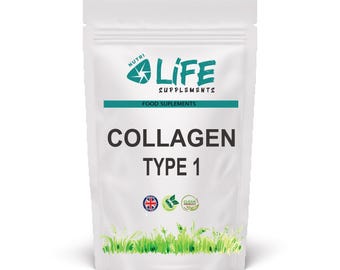 Cápsulas de colágeno marino 500 mg, colágeno hidrolizado en polvo tipo 1