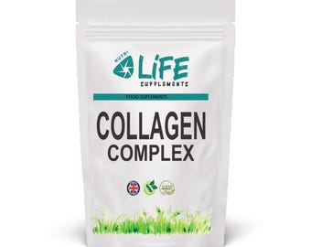 Cápsulas de Complexo de Colágeno 500 mg – Colágeno Marinho Tipos I, II e III