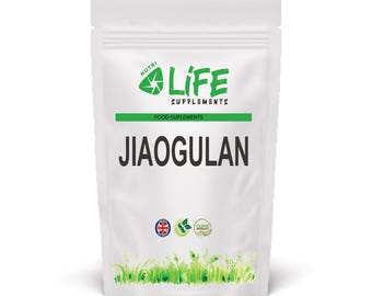 Cápsulas de Jiaogulan 500mg, polvo de Jiaogulan puro y natural, ecológico, apto para veganos.