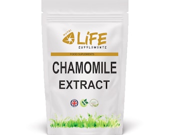 Chamomile Capsules 500mg Clean Natural Apigenin Powder Best Vegan Supplements