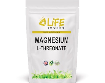 Wysokiej mocy L-treonian magnezu 500 mg | Kapsułki wegańskie | Czysta formuła nootropowa, wyprodukowana w Wielkiej Brytanii, Nutri Life