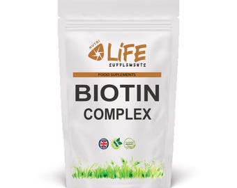 Biotin Complex vegan Supplement BIOTIN 10,000mcg Zinc Copper Vitamin C