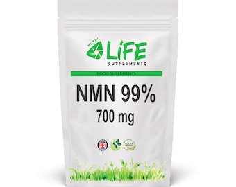 NMN 700 mg Vegane Kapseln - Sauberes 99%iges NikotinamidmonoNukleotid - UK-Formel