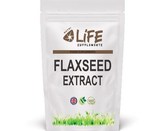 Flaxseed Capsules 500mg Clean Natural Omega-3 fatty Acids Vegan Supplements