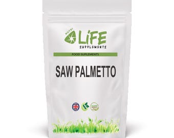 Saw Palmetto Capsules 400mg Saw Palmetto Powder Max Strength Vegan Supplements