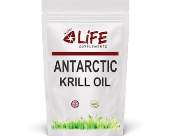 Antarctic Krill Oil 500mg High Strength Natural Astaxanthin Supplements Softgels