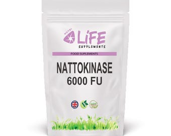 Kapsułki Nattokinase 6000FU Wysokiej mocy, czysty, naturalny proszek Nattokinase, wegański Nutri Life