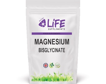 Cápsulas de bisglicinato de magnesio 600 mg. El mejor suplemento vegano de magnesio quelatado. Nutri Life.