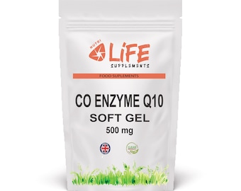 CoQ10 ユビキノン 500mg 高吸収 天然コエンザイムQ10 ソフトジェル サプリメント Nutri Life