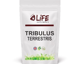 Tribulus Terrestris Capsules 600mg Clean Natural 98% Saponins Vegan SupplementS