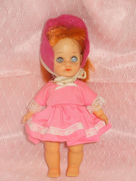 red hair doll with freckles