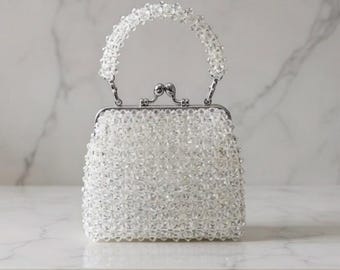 Evening Bag, Crafted Bag, Special Occasion, Wedding, Handmade, PDF Instructions, Crystal Beaded Bag, Unique, Crafting, Gift, Gift For Her