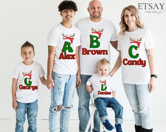 Christmas Custom Name Shirt | Matching Family Gift
