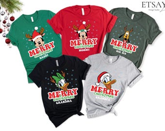 Custom Disney Family Christmas Shirt