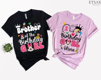 Disney Custom Birthday Party Shirt,