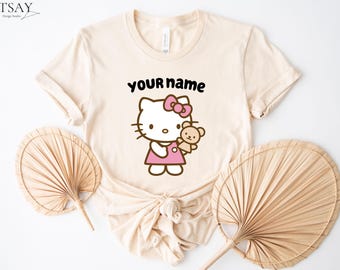 Personalized Hello Kitty Birthday Shirt: Custom Family Matching Outfit