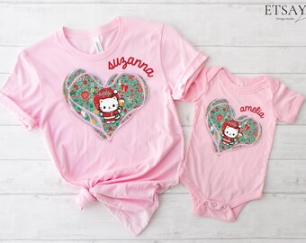 Personalized Cat Heart Shirt, Valentine Gift