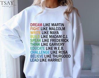 Sudadera "Sueña como Martin Luther King Jr.": Mes de la Historia Afroamericana