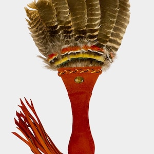 Turkey Smudge Fan with Tigers Eye Cabochon