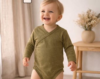 Baby Body Schnittmuster DIY Kimono Onesie PDF Neugeborene Kleinkind Kinder Outfit