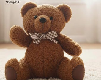 DIY Memory Teddy Bear Sewing Pattern, Digital Handmade Toy PDF