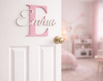 Türschild avec nom Kinderzimmer | Personnalisation Namensschild | Déco Babyzimmer | Babyparty Geschenk