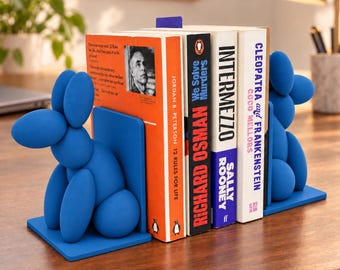 Balloon Dog Bookends, 2-Piece Set for a Home Office Desk