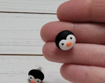 Penguin Earrings, Penguin  Post Earrings, Penguin Stud Earrings, Penguin Studs, Penguin Earrings for Kids