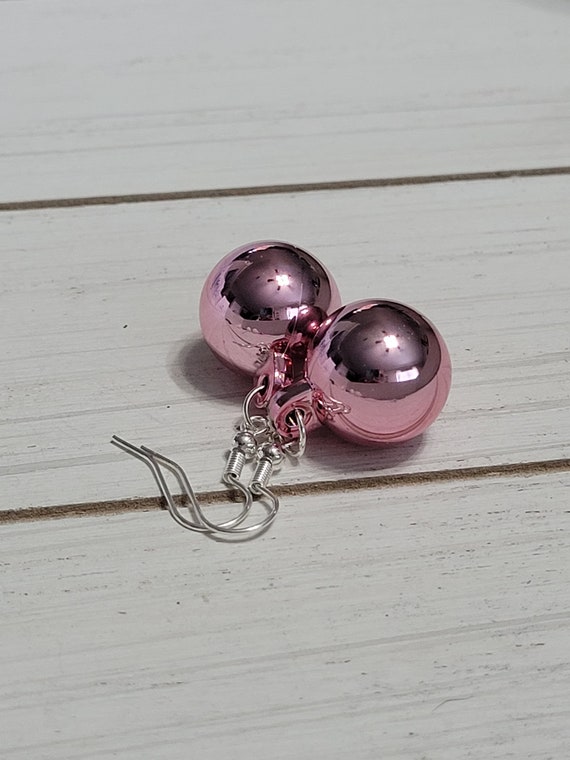 Hot Pink Merry Christmas Earrings Hot Pink Merry Christmas Earrings