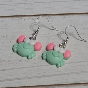 Pastel Crab Earrings, Crab Dangle Earrings, Cartoon Crab Earrings, Beach Earrings, Ocean Earrings, Beach Vacation Earrings, Cute Crabs