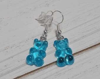 Gummy Bear Earrings, Gummy Bear Dangle Earrings, Gummy Bear Drop Earrings, Gummy Candy Earrings, Candy Gummy Earrings