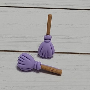 Witch Broom Earrings, Halloween Earrings, Witch Broom Stud Earrings, Witch Broom Long Earrings, Wizard Earrings, Cosplay Studs