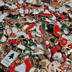 Christmas Mystery Earrings, Christmas Charm Earrings, Christmas Surprise Earrings, Random Christmas Earrings - One Pair