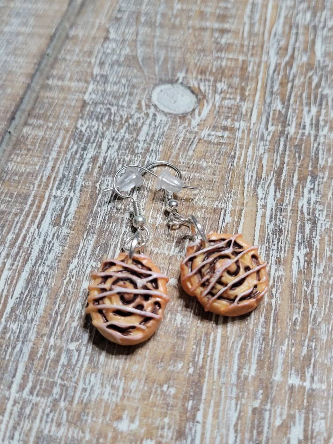 Cinnamon Roll Earrings Cinnamon Bun Earrings Breakfast Charm Etsy
