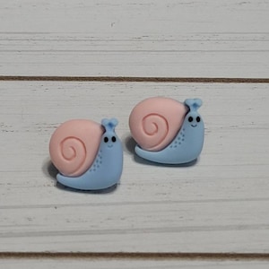 Large Snail Earrings, Snail Post Earrings, Snail Stud Earrings, Snail Studs, Snail Earrings for Kids