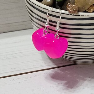 Valentines Day Heart Earrings, Valentine Heart Earrings, Valentines Candy Earrings, Candy Heart Earrings, Heart Candy Earrings