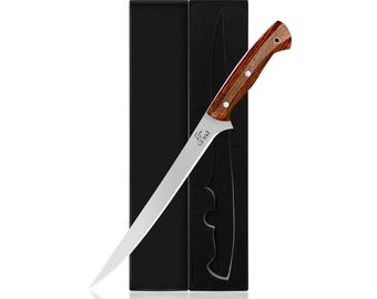 Professional Fish Fillet Knife – Fisherman Gift – Christmas Gift for Him – Outdoor & Fishing Gear