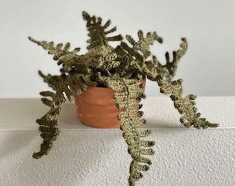 crochet fern plant