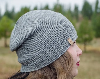 KNITTING PATTERN- The eM hat. *PDF Instant Download*